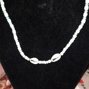 BOGO Shell and beaded necklace 16in